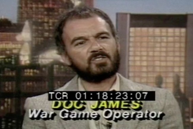 Doc James screen capture from the 1987 Nightline appearance. Thanks to Michael Leon, of Diablo Venture Games for hosting the video on vimeo.