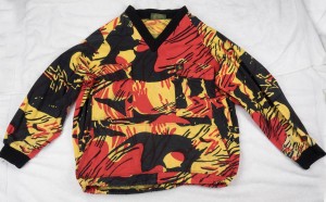 Front side of Nitro Duck / Paintball Mania Supplies / Traditional Adventure Gear pullover.
