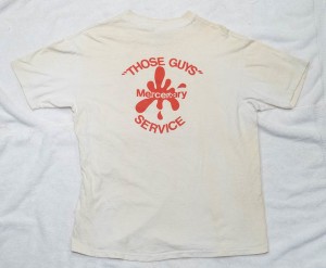 Back of Who Are Those Guys Mercenary Service? shirt that came from Tim Schloss.