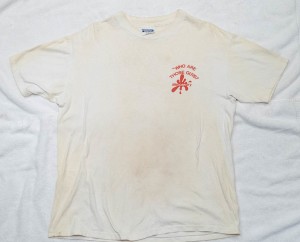 Front of Who Are Those Guys Mercenary Service? shirt that came from Tim Schloss.