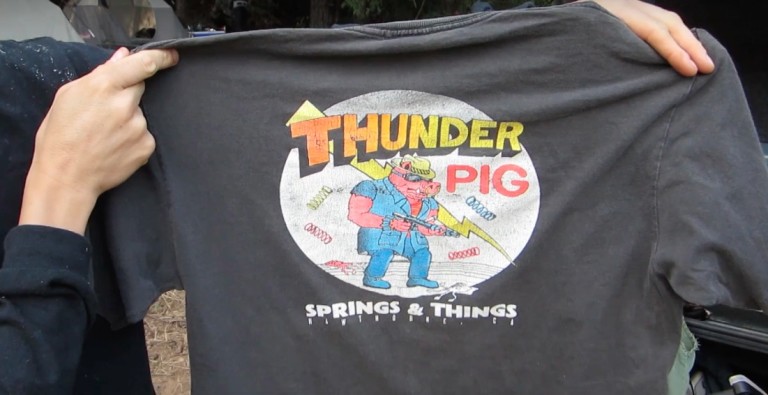 Thunder Pig Springs and Things T-Shirt with Ted “Two Guns” Hines