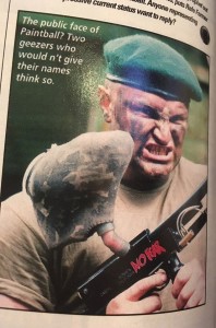 Photo quickly shot from the June 1996 issue of Paintball Games International.