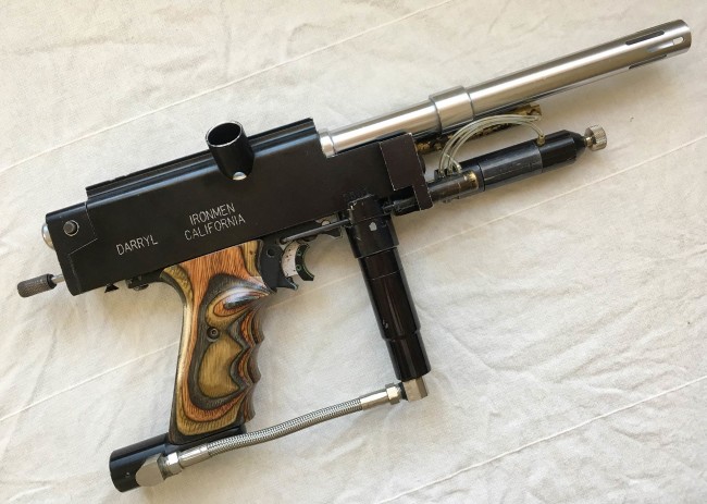 Right side of Darryl Trent's heavily modified Autococking Sniper. Purchased from Norway September 2016.