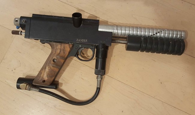 Alexander "Zander" Rose's acid etched Sniper 2 serial 5800.