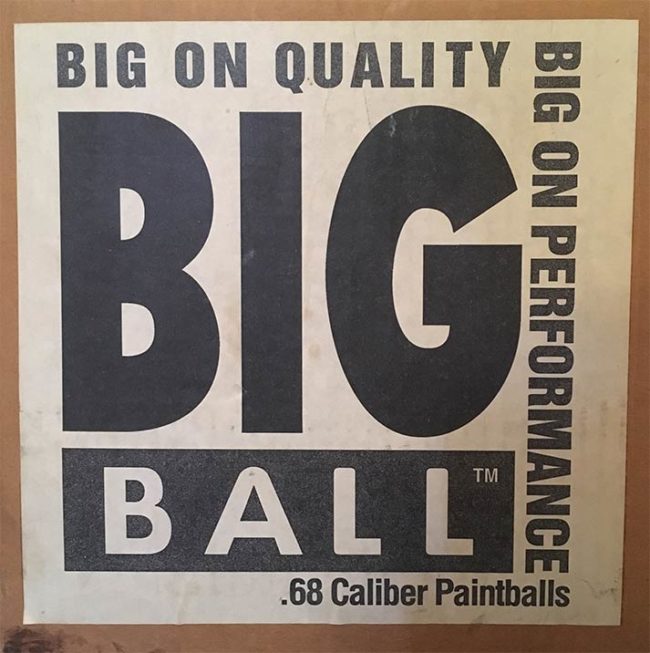 Big Ball Paintball Box. Purchased from Kapp in Northern California.