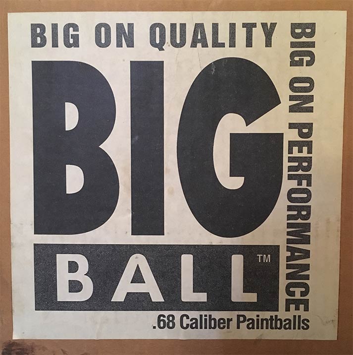 Big Ball paintball box from Pacific Paintball c.1999?