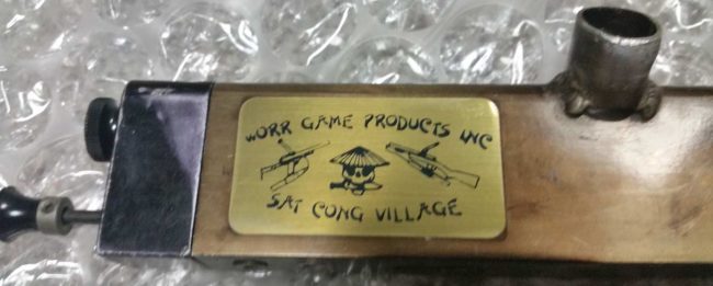 Brass SCV sticker applied to side of body.