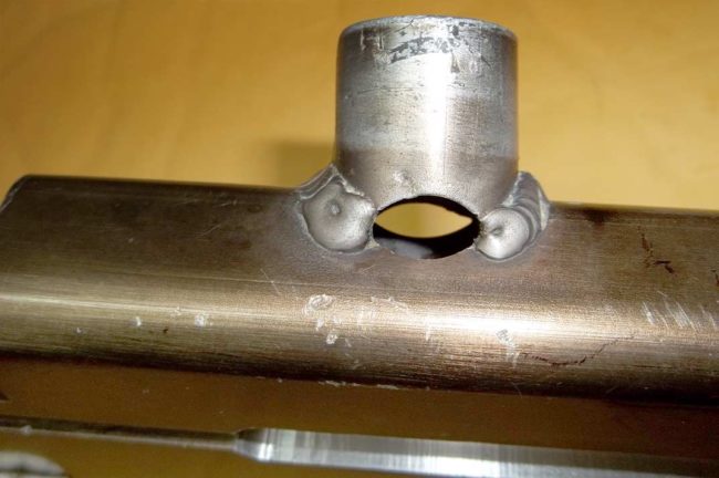 Feed port weld on sniper 1 #21.