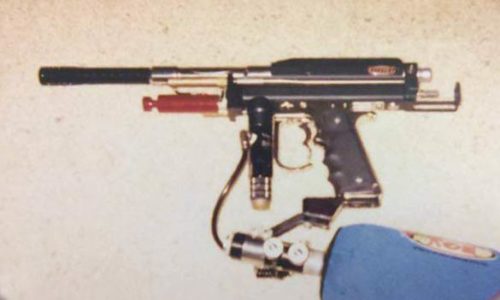 Geoff Wakefield's 2001/2002 Autococker with Kapp Chrome double trigger swing frame. Photo courtesy Geoff Wakefield.