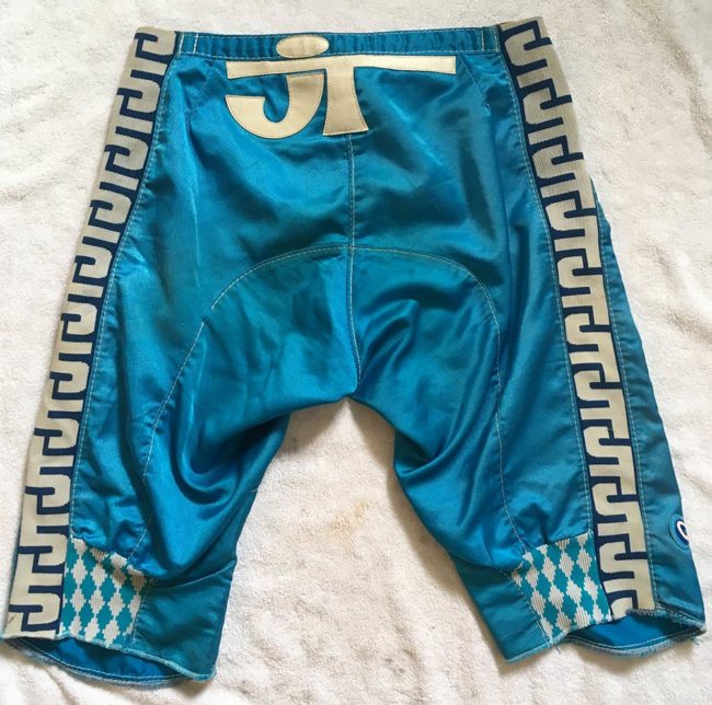 Backside view of these JT racing shorts.