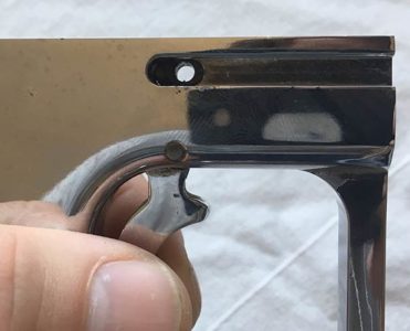 Channel for 3 way actuating arm on Kapp Swing Frame.