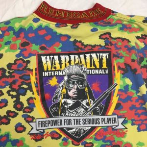 Back side silkscreen on a Renegade Glow Oak Jersey