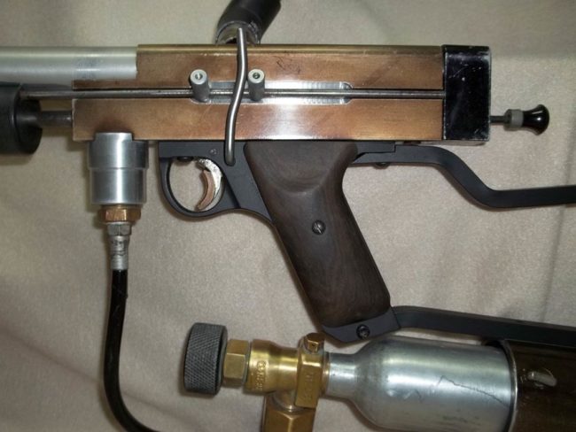 Left side view of restored Sniper 1 #21 showing Auto Trigger cutout.