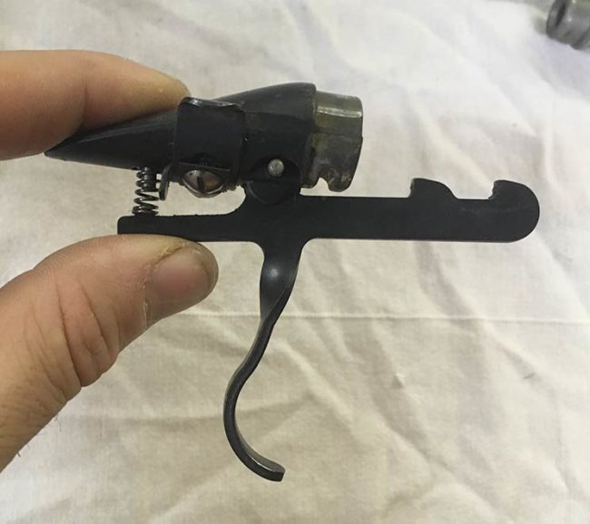 Sheridan KP2 Trigger Group side view.