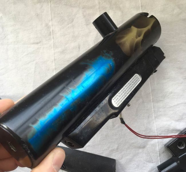 Right side of Nova body with "Heavenly Body" anodizing.