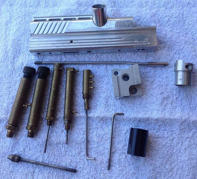 Coleman's Autococker as pictured on ebay with various classic parts. Photo courtesy John Coleman.