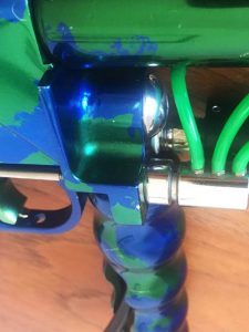 Typical milled down front block that came on John Gross' Autococker and Minicockers.