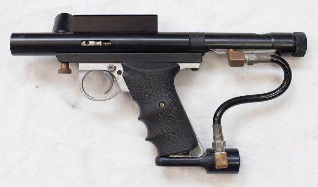 Left side of Long Body Spirit with barrel and pump removed.