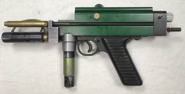 Left side of 1994/95 SC Village Rental Bud Orr Worr Game Products engraved Autococker.