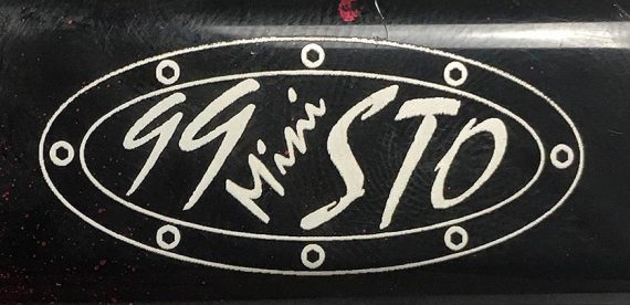 99 Mini STO engraved logo.
