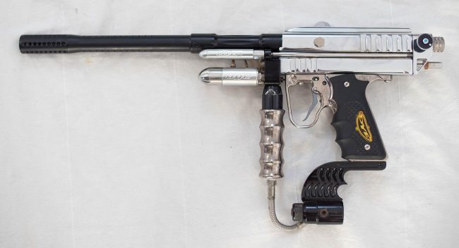 Full shot of left side of Chrome Minicocker.