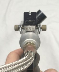 View of rear Lapco ASA and Taso sights on this Team AGS Bore Drop Pump.