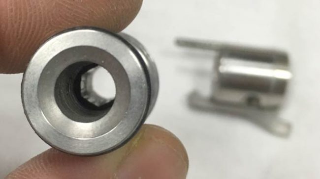 Allen adjuster in Hypertech Bore Drop Bolt.