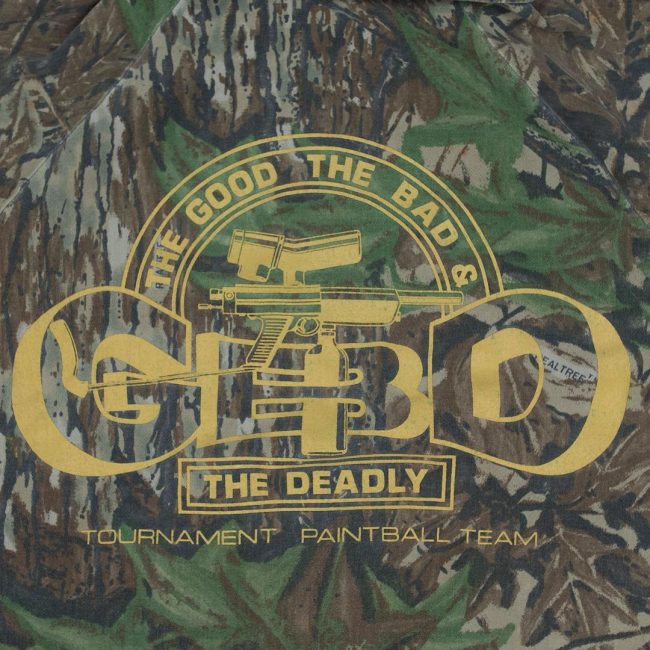 Real Tree Spartan Camo shirt from Glenn Forster with GBD logo.