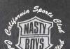 Nasty Boys back Silkscreen logo close up