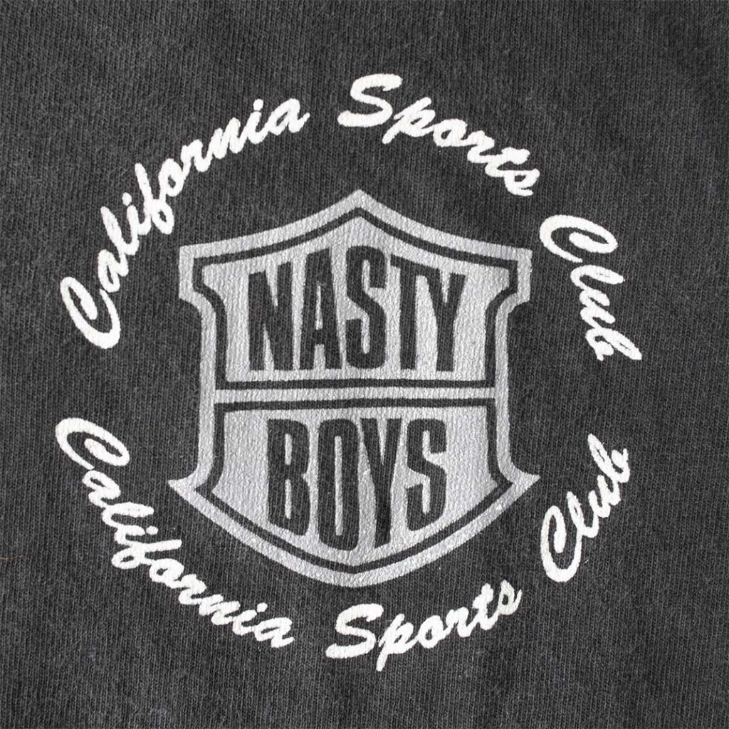 Nasty Boys front Silkscreen logo close up
