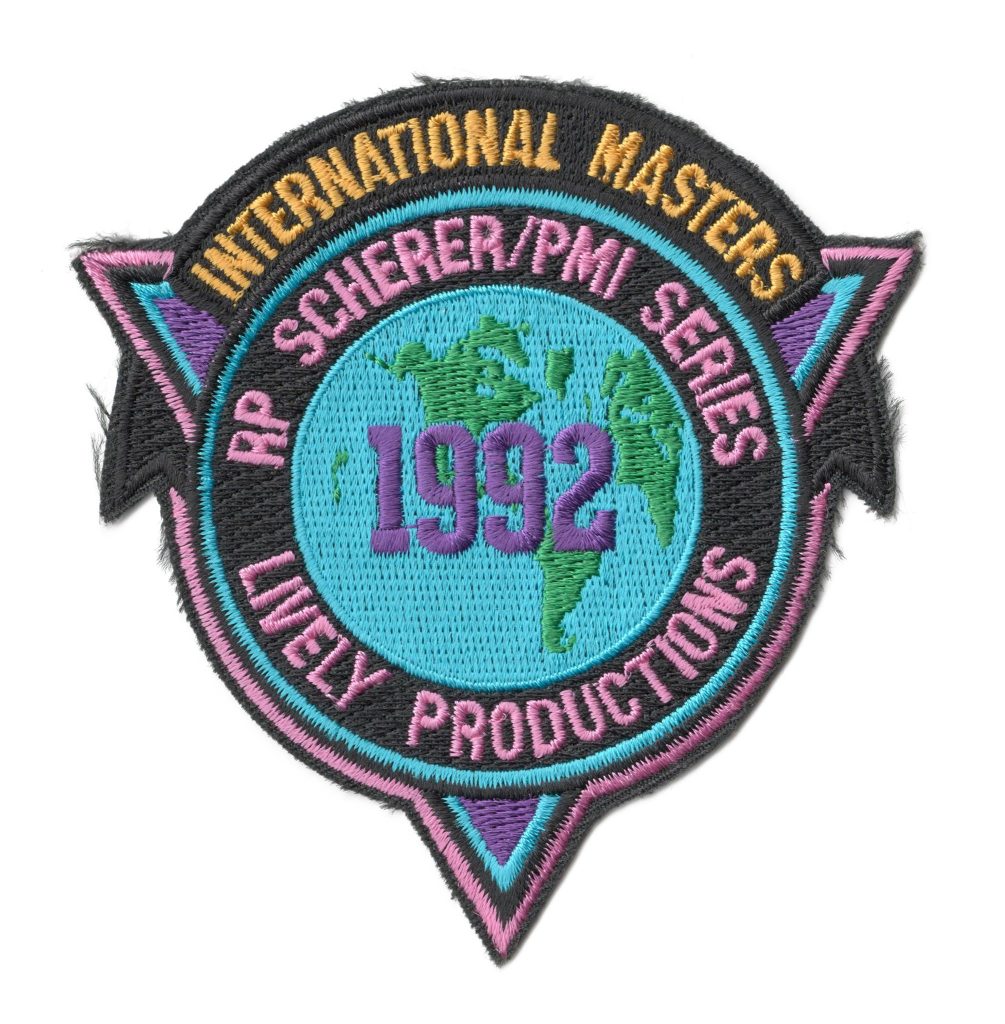 1991 Lively International Masters / RPS / PMI Series patch. From the collection of All Americans player Karen McPherson Semelsberger.
