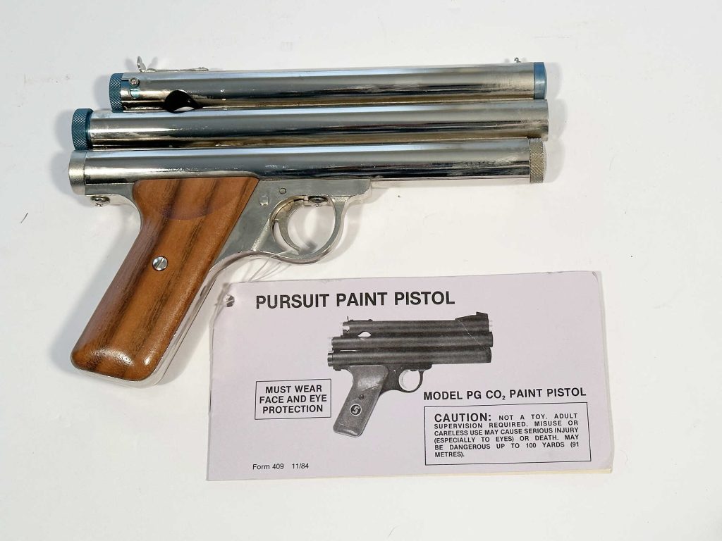 Factory Nickel PMI PG pistol from the collection of Jeff Perlmutter.