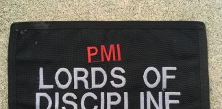 PMI Lords of Discipline patch, from the back of a Idema Patch Jacket.