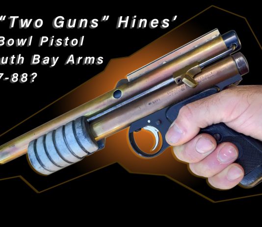 Ted "Two Guns" Hines' South Bay Arms Tidy Bowl Pistol c.1987.