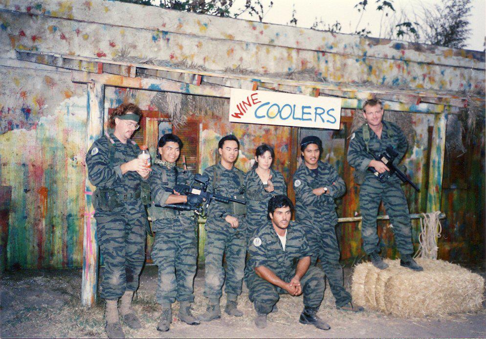 S.A.S. Highlanders team photo at Conquest in Malibu, c. 1988. Photos from the archives of Neno Jareb.