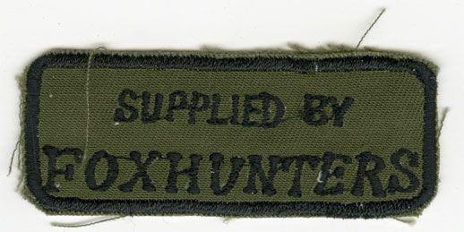 Foxhunters’ Paintball, Castro Valley, CA vintage patch, c.1989-1990?